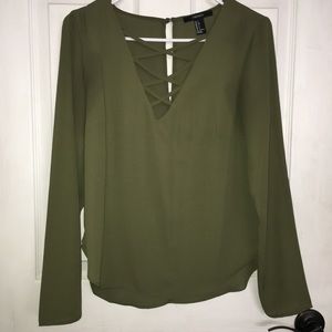Olive Green Top